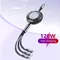 3 in 1 USB Cable 6A Fast Charging for Samsung Xiaomi iPhone 13 12 Realme Huawei Type C Cable Phone Charger Micro USB Data Cable