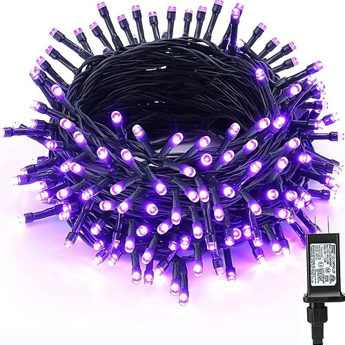 Niederspannungssicherheit 8-Funktionen Lichterkette Halloween Erntedankfest Hochzeit Innen- und Außendekoration 10 Meter 100 Lichter 20 Meter 200 Lichter 30 Meter 300 Lichtbaumdekoration Image