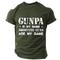 Herren Spiel Mit Buchstaben bedruckt Lustig Pistole T Shirt T-Shirt 100% Baumwolle Kurzarm Grafik Hemd Schwarz Armeegrün Dunkelblau Bequemes T-Shirt Straße Sport im Freien Modedesigner-Kleidung