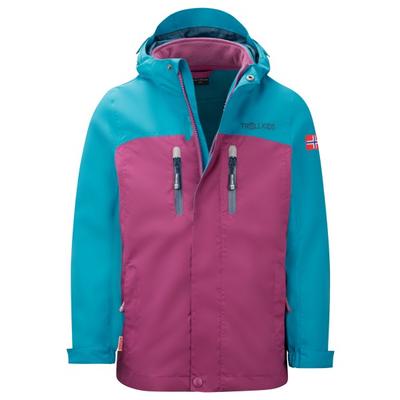 Trollkids - Girl's Bryggen 3in1 Jacket - Doppeljacke Gr 128 lila Image