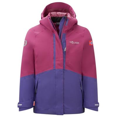 Trollkids - Girl's Skanden 3in1 Jacket - Doppeljacke Gr 98 lila
