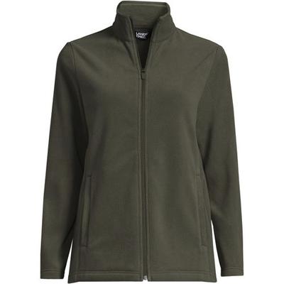 Anyweather™ Fleece Jacket, Women, size: 28-30, plus, Green, Polyester, by Lands' End