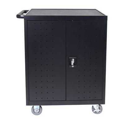 Luxor LLTP32-B - 32 Laptop/Chromebook Charging Cart with Timer (Black) LLTP32-B