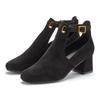Stiefelette LASCANA, Damen, Gr. 43, schwarz, Obermaterial: 100% Textilmaterial. Futter: 100% Lederimitat. Decksohle: 100% Lederimitat. Laufsohle: 100% Synthetik, unifarben, casual, Schuhe, Stiefel, Boots mit Blockabsatz und besonders softer...