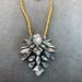 J. Crew Jewelry | J.Crew Clear Crystal Rhinestone Gold-Tone Pendant Necklace Wedding Prom | Color: Gold/Silver | Size: Os