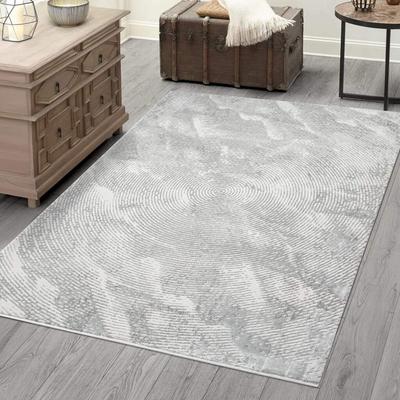 Teppich CARPET CITY "ANTIK481", grau, B:200cm H:10mm L:290cm, Polyester, Teppiche, Kurzflor, 3D-Optik, Klassisch-Modern für Wohnzimmer, Schlafzimmer Image