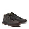 Schnürboots TIMBERLAND "SPRINT TREKKERMID LACE UP SNEAKER", Gr. 43,5, grau (castlerock), Leder, Synthetik, sportlich, Schuhe, Winterschuhe, Sneakerboots, Winterboots