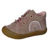 Lauflernschuh PEPINO BY RICOSTA "Kally", Kinder, Gr. 24, rosa (altrosa regenbogen), Leder, casual, Schuhe, Babyschuh, Pre Walker mit Stickerei, Größenschablone zum Download