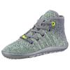 Barfußschuh LEGUANO "LEGUANITO GO KIWI", Kinder, Gr. 34, grün (kiwi, grau), Textil, sportlich, Schuhe, Freizeitschuh, Schnürboots, Kinderschuh, speziell entwickelte Sohle