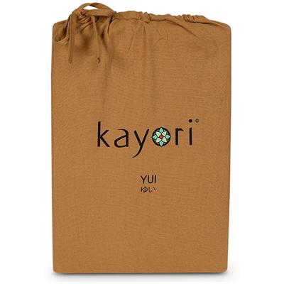 Spannbettlaken KAYORI "Nagano", gelb (ocker), B:180cm L:220cm, Flanell, Obermaterial: 100% Baumwolle, Laken, 100% Baumwolle-Flanell Image