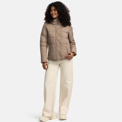 Outdoorjacke MARIKOO "Elira", Damen, Gr. XL, grau (taupe grau), Obermaterial: 100% Polyester; Innenmaterial: 100% Polyester; Futter & Wattierung: 100% Polyester, Jacken, mit warmem Teddyfell Image