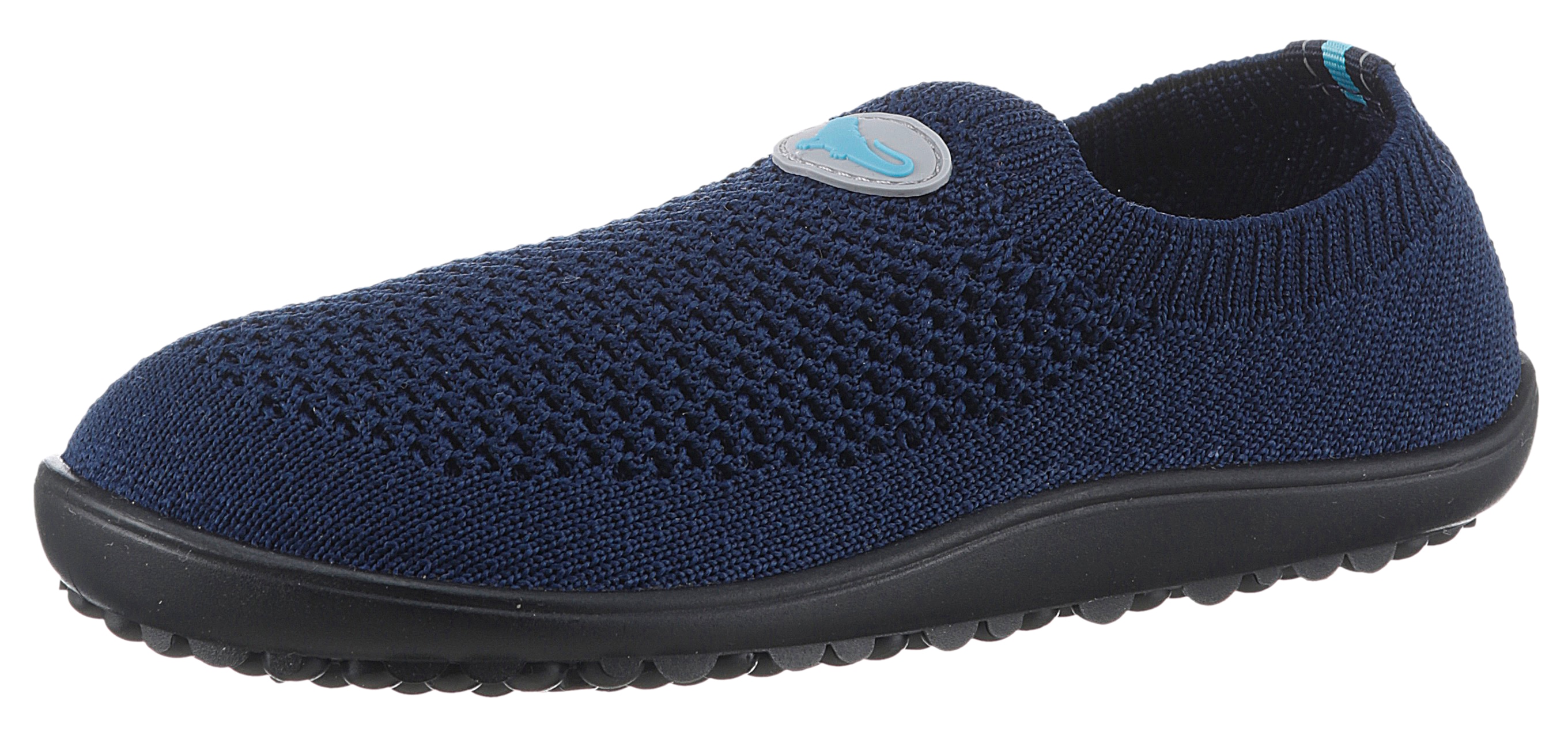 Barfußschuh LEGUANO "LEGUANITO SCIO", Kinder, Gr. 27, blau (dunkelblau), Textil, Schuhe, Slipper, Freizeitschuh, Bequemschuh verstärkt das taktile Empfinden Image