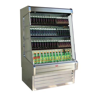 Howard-McCray SC-OD30E-4-SW-S 51" Vertical Open Air Cooler w/ 4 Levels, 115v, Silver