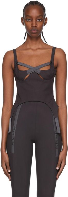 Ssense Exclusive Brown Camisole - Brown - KNWLS Tops
