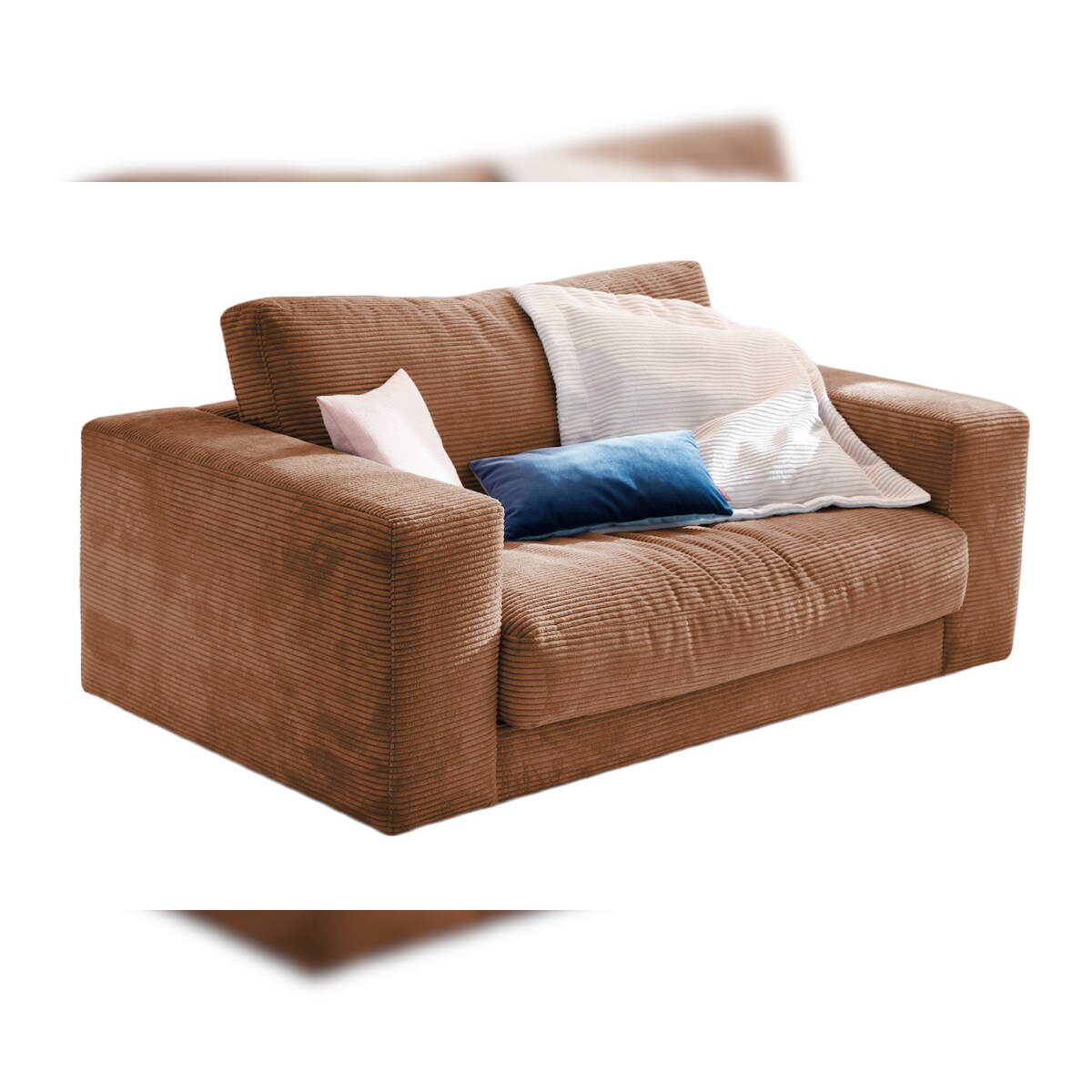 KAWOLA Doppelsessel MADELINE Loveseat Cord rost Image