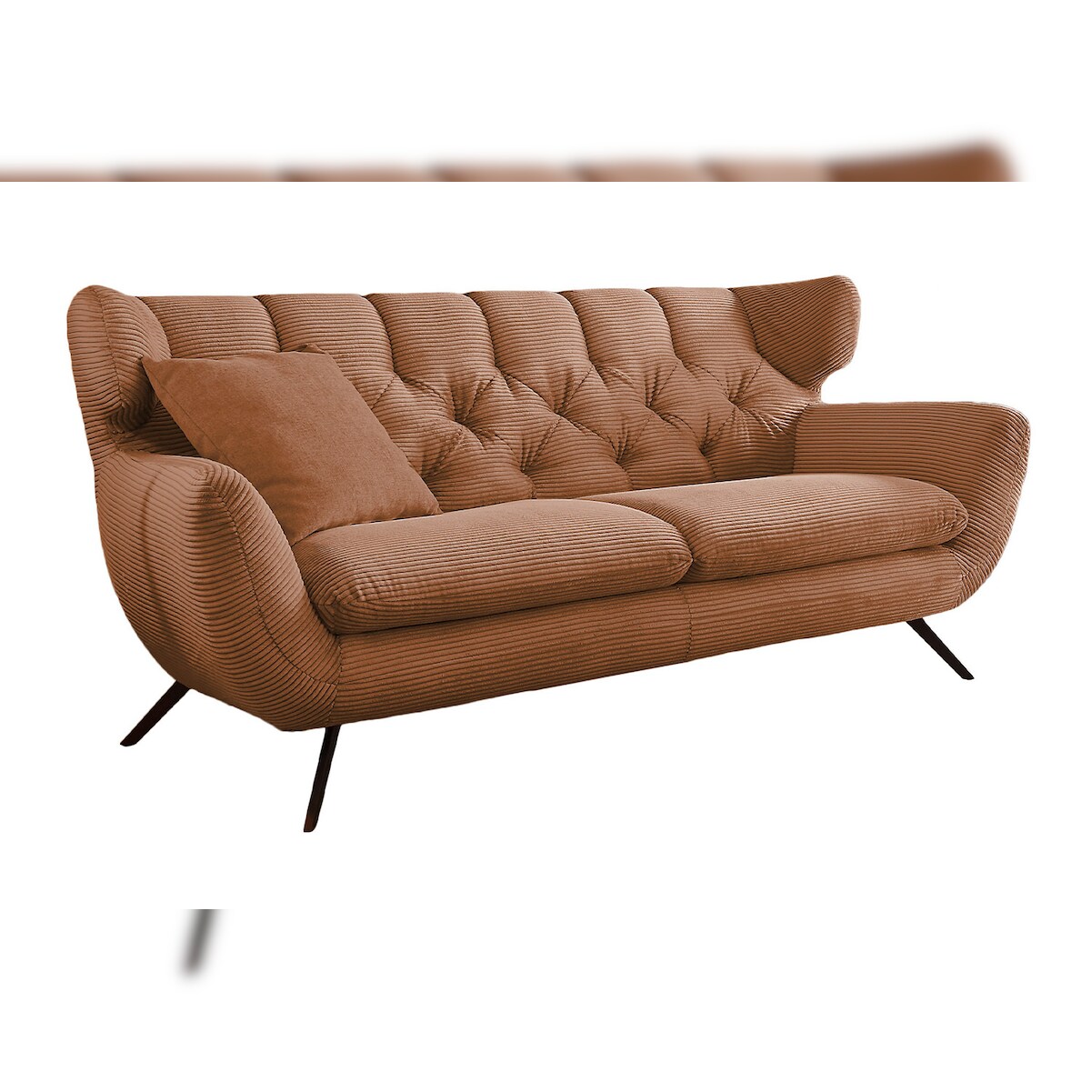 KAWOLA Sofa CHARME 2,5-Sitzer Cord rost Image