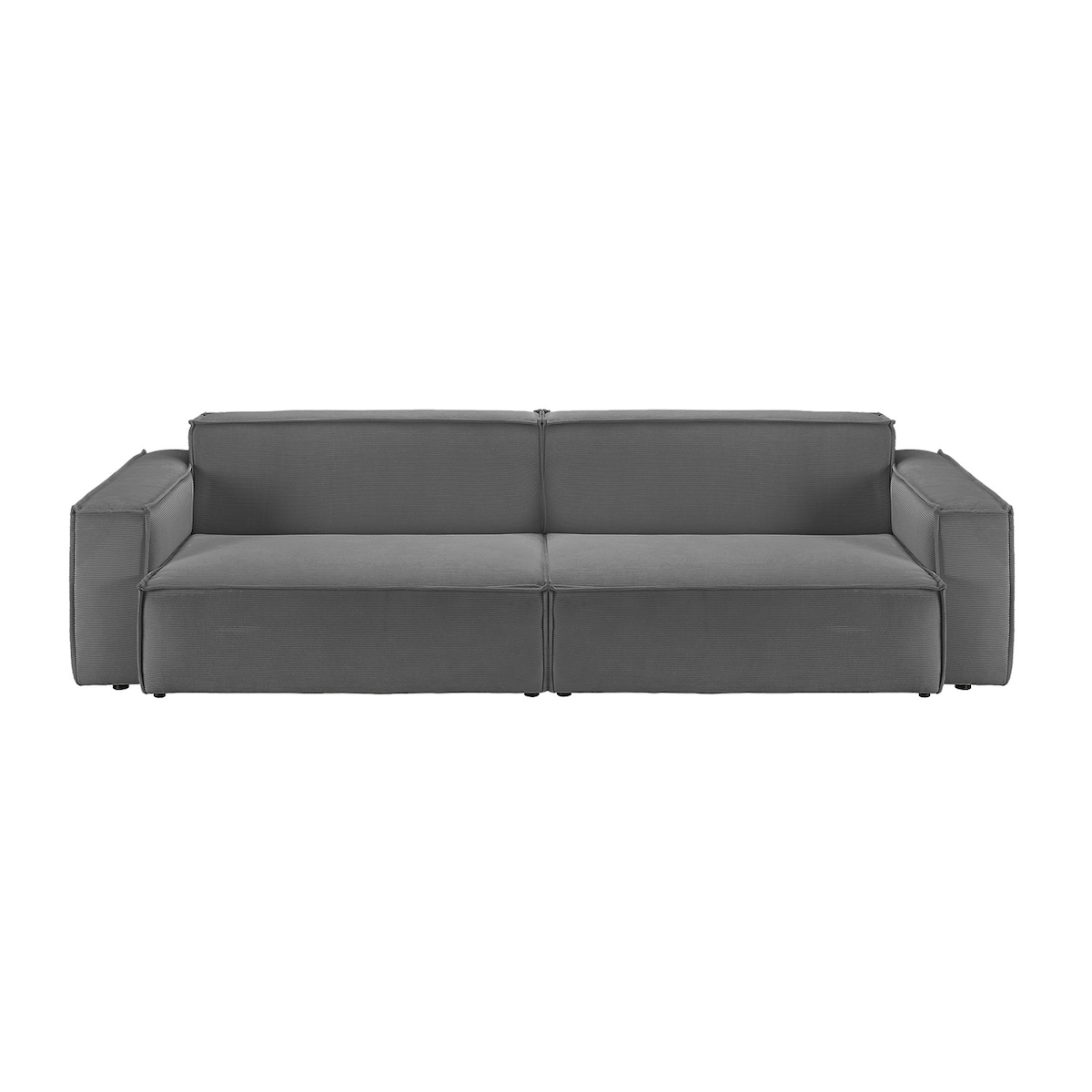 KAWOLA Sofa SAMU 2-Sitzer Feincord anthrazit Image