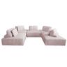 KAWOLA Modulsofa WIOLO SOFT 5 Module 5 Rückenkissen Cord rosa