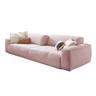 KAWOLA Big Sofa PALACE 3-Sitzer mit Sitztiefenverstellung Cord rosa