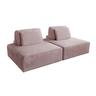 KAWOLA Modulsofa WIOLO SOFT 2 Module 2 Rückenkissen Cord rosa