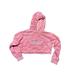 Adidas Tops | Adidas Trefoil Logo Pattern Cropped Hoodie Women’s Peach Orange/Pink Xs Euc | Color: Orange | Size: Xs