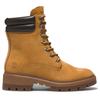 Winterstiefel TIMBERLAND "CORTINA VALLEY MID LACE UP WATERPROOF BOOT", Gr. 38, gelb (wheat), Leder, sportlich, Schuhe, Winterschuhe, Winterboots, Schnürboots, Schnürstiefel, wasserdicht