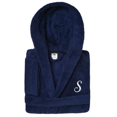 Sweet Kids 100% Polyester SUPER PLUSH Double Brushed Hooded Bathrobe with White Script Monogram