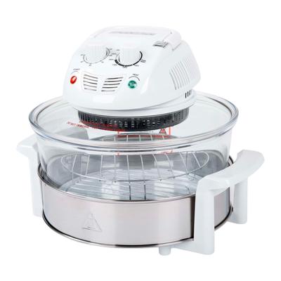 Air Fryer - Halogen Oven with 12 to 17 Quart Capacity, Accessories, and Time and Temperature Controls by Classic Cuisine (White)