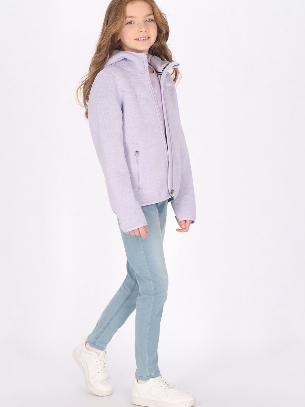 Schmuddelwedda Strickfleecejacke Mädchen melange, 104 Image