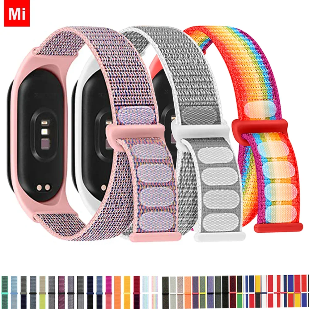 Nylonschlaufe für Xiaomi Mi Band 7-7 NFC Smartwatch Armband Sport Miband7 Correa Ersatzarmband Smart Band 7 6 5 4 3 Riemen Image