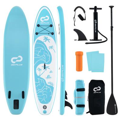 Costway 10/11 Feet Inflatable Stand Up Paddle Board with Premium SUP Accessories-L