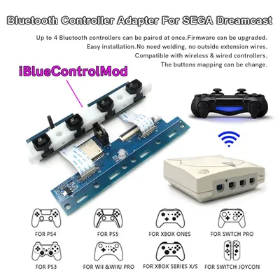 Für Sega DC iblue controlmod Wireless Bluetooth Controller Interner Adapter Wireless Controller Image