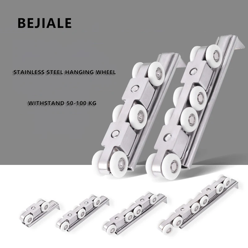 Verdickte Edelstahl Hänge rad Schiebetür schiene Schiebetür Hänge rad Holztür Küchen balkon Silent Track