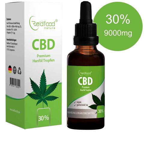 CBD ÖL 30 % Vollspektrum Hanf Öl 30ml (9000 mg)