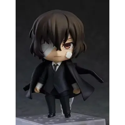 10CM Anime Bungo Stray Dogs dazai osamu Q Version Joint replaceable Action Figures PVC Model Statue Desk Decor doll Toy Gifts
