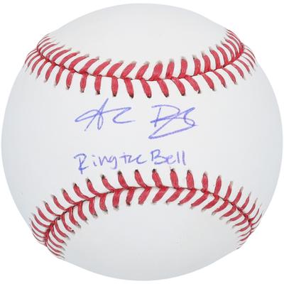 Von Alec Bohm signierter Baseball der Philadelphia Phillies mit der Aufschrift „Ring The Bell“ Image