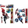 Imagicom - Stickers géant Captain America et Thor Marvel - 50x70cm