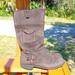 Levi's Shoes | Levis Womans Brown 100% Genuine Suede Leather In & Out Boots Sz 9 | Color: Brown/Red | Size: 9