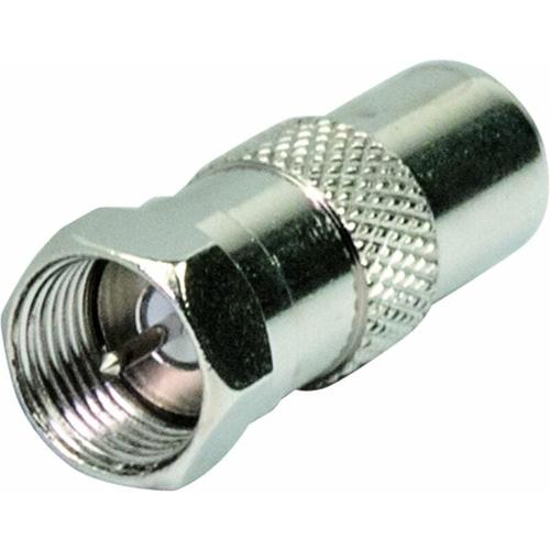 Schwaiger Gmbh - Schwaiger Koaxial Adapter UEST9310 531 silber, 1x f Stecker / 1x iec Stecker