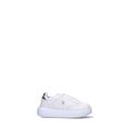 U.S. POLO ASSN. Sneaker donna bianca/argento in pelle