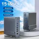 Docking station USB-C Hub a 15 porte da 10 Gbps da USB-C a HDMI 4K a 60 HZ PD100W Audio RJ45 per
