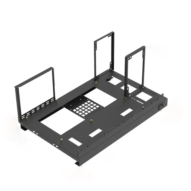 Mini ATX MATX ITX PC Prüfstand Open Air Rahmen DIY Fall Tragbare Vertikale Für Grafikkarte Klassische 120/240/360w Wasser Kühlung Image