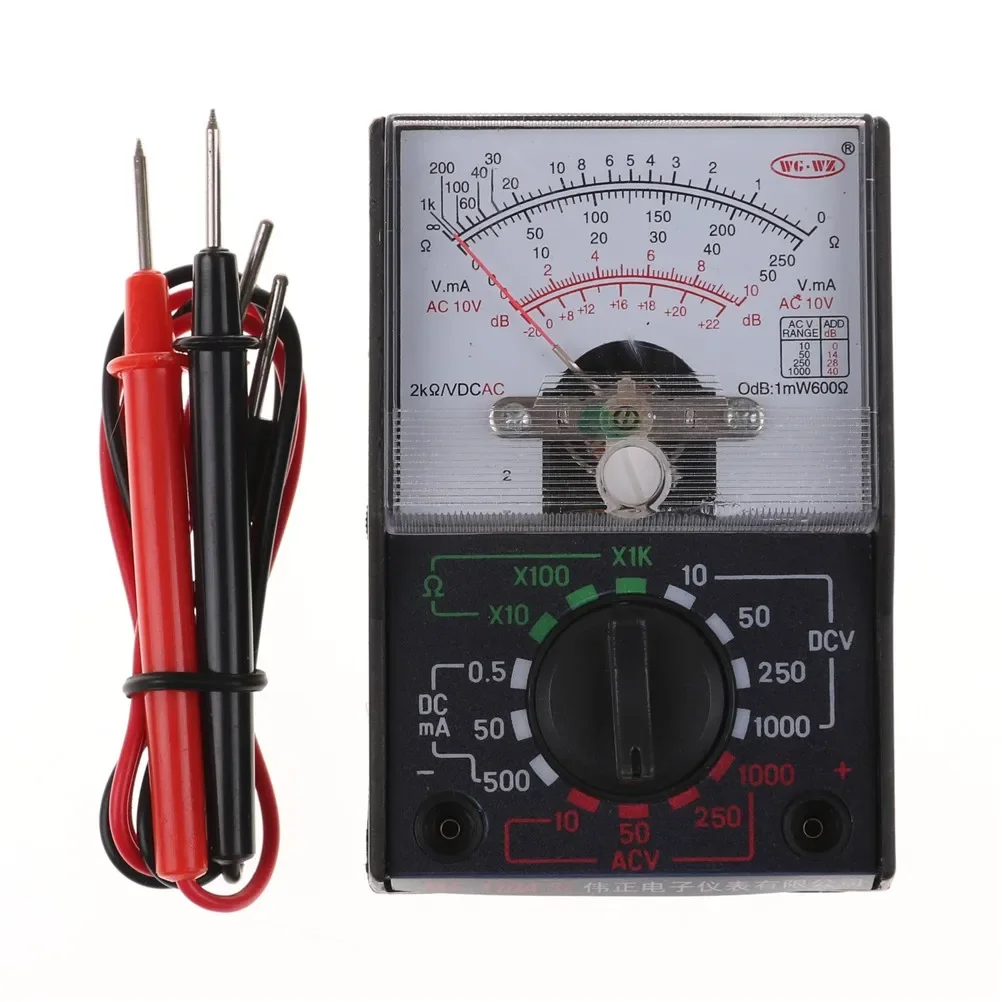 MF-110A 250V 1000V AC/DC Analog Multimeter Nadel zeiger Typ Voltmeter Ampere meter tragbarer Spannungs strom Ohm Widerstands tester Image