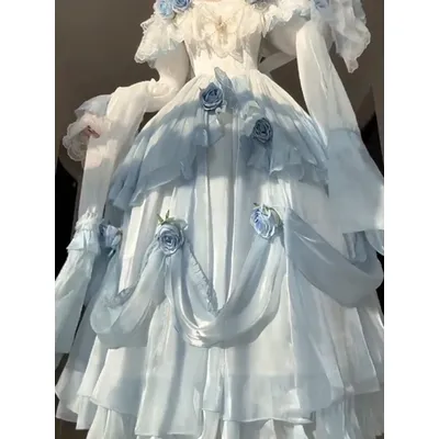 Französisch elegante Lolita Kleid klassische Schönheit Rock Elemente Farbverlauf Farbe Lolita Image