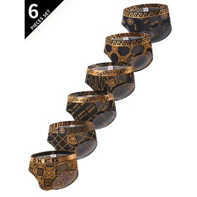 Leichte Luxus Gold gürtel Herren Eis Seide Slips Sommer dünne anti bakterielle Schritt Shorts Kopf 6 Kombination Image