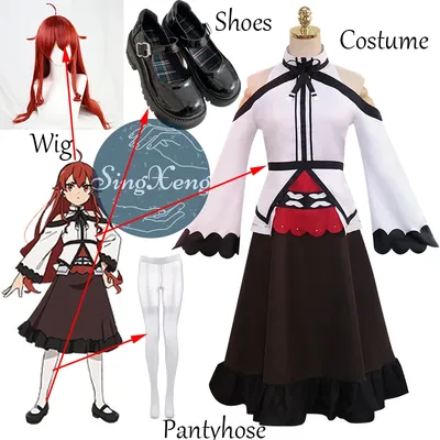 Singxeng Anime Jobless Reinkarnation Eris Greyrat Cosplay Kostüm Spiel Anzug Uniform Halloween Party Image