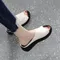 Women Fish Mouth Slippers Summer New Office Open Toe Wedge Heel Soft Leather Thick Sole Casual Women