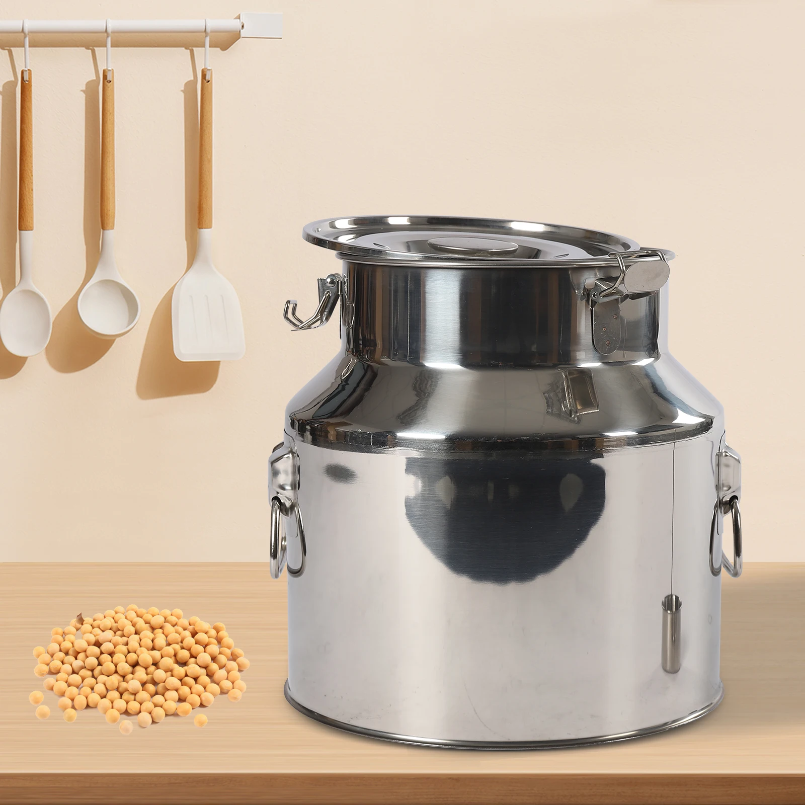 Edelstahl fass Edelstahl fermenter Home Brewing Weinbier Herstellung Trommel Lagerung Öl Reiswasser fass