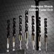 1.5-7.5mm Hex Shank Twist Drill Bit Wood Metal Hole Cutter Core Drilling Tool Cobalt Carbide Tip