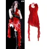 Frauen Gruppe Kpop Tanz Outfit rot rücken frei Halfter Schlinge Blumen kleid Jazz Tanz Kleidung Bühne Sänger Kostüm Hip Hop Tanz anzug